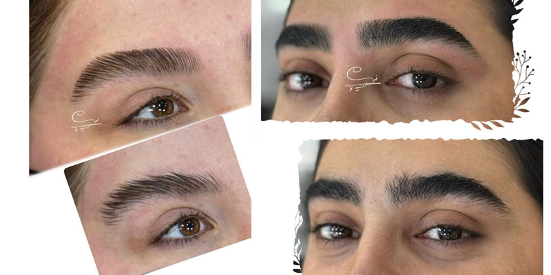 اصلاح ابروی لیفت شده